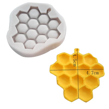 Honeycomb Bee Silicone Mold – Sugarcraft, Chocolate, Fondant & Cake Decorating Baking Tool