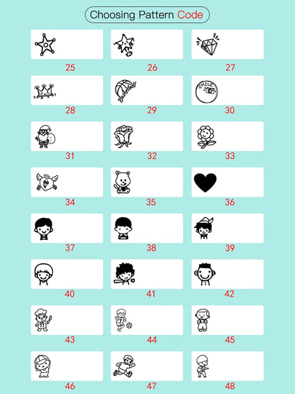 Custom Clothing Name Sticker Stamp: Waterproof DIY for School - Boys, Girls, Teacher, Student Customized Seal, No Fade