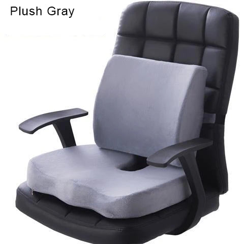 Orthopedic Memory Foam Seat Cushion – Hemorrhoid Relief, Car & Office Chair Lumbar Support, Breathable Pain Relief Pillow