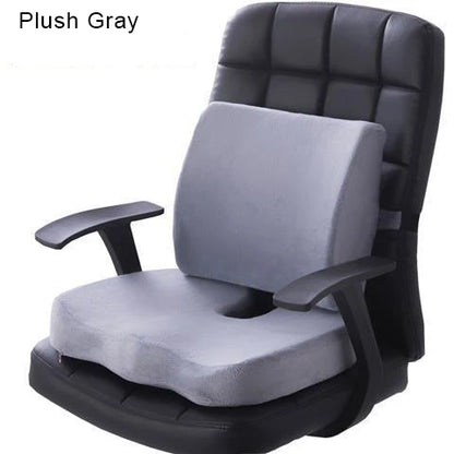 Orthopedic Memory Foam Seat Cushion – Hemorrhoid Relief, Car & Office Chair Lumbar Support, Breathable Pain Relief Pillow