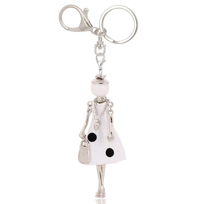 Trendy Women’s Metal Charm Keychain 2026 – Cute Statement Bag Pendant Jewelry Gift for Ladies