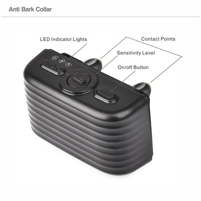 2-in-1 Remote Dog Training & Anti-Bark Collar Rechargeable Waterproof Electric Dog Behavior Control System 600M Range