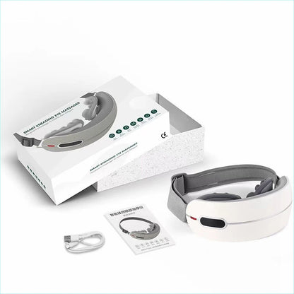 Electric Rotating Kneading Eye Massager | Warm Compress Therapy with Music for Eye Fatigue & Anti-Wrinkle
