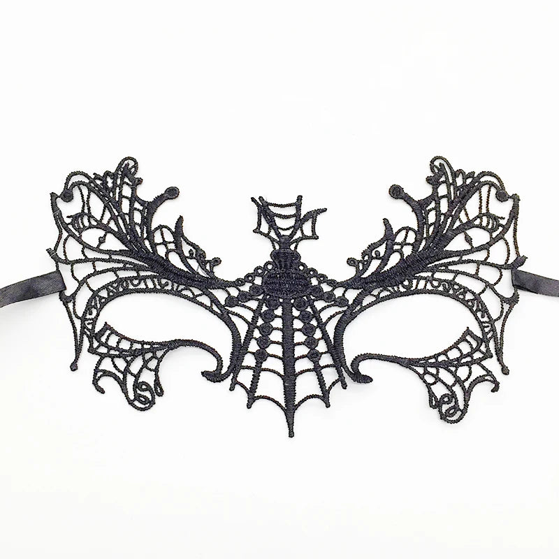 Sexy Lace Eye Mask for Women — Venetian Masquerade, Halloween & Carnival Half-Face Cosplay Party Mask