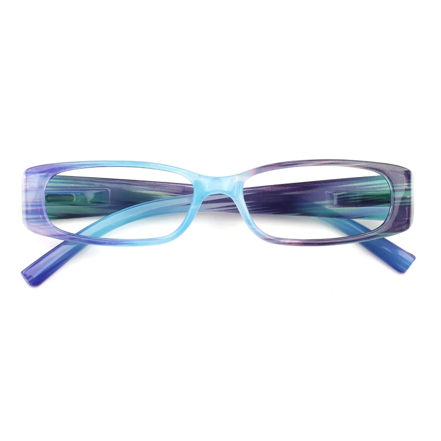 Stylish Small Frame Reading Glasses - Spring Hinge Readers for Men & Women in 6 Color Options