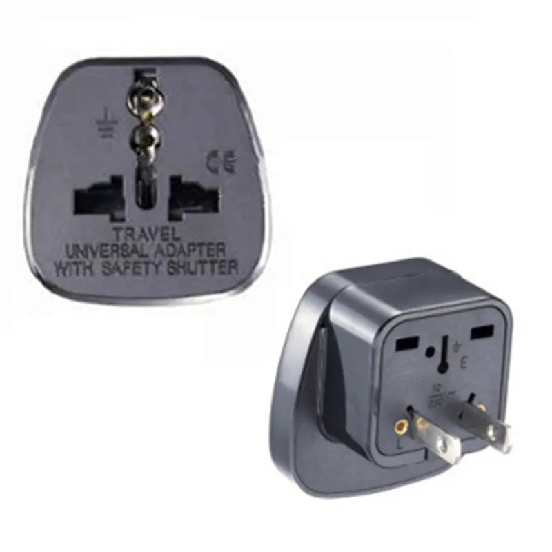 Universal Travel Plug Adapter - US, UK, EU, AU & International Power Converter