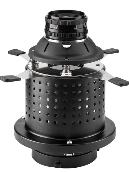 Soonpho OT1 PRO Bowens Mount Optical Snoot – 50mm/85mm/150mm Lenses for Graphic Art Effects, Godox Lighting Flash