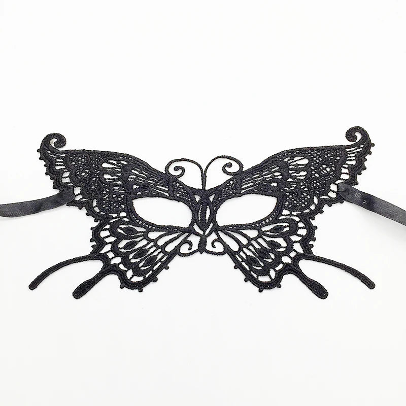 Sexy Lace Eye Mask for Women — Venetian Masquerade, Halloween & Carnival Half-Face Cosplay Party Mask
