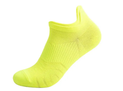 Athletic No-Show Ankle Socks — Breathable, Non-Slip Nylon Sports Socks for Basketball, Running, Biking & Football