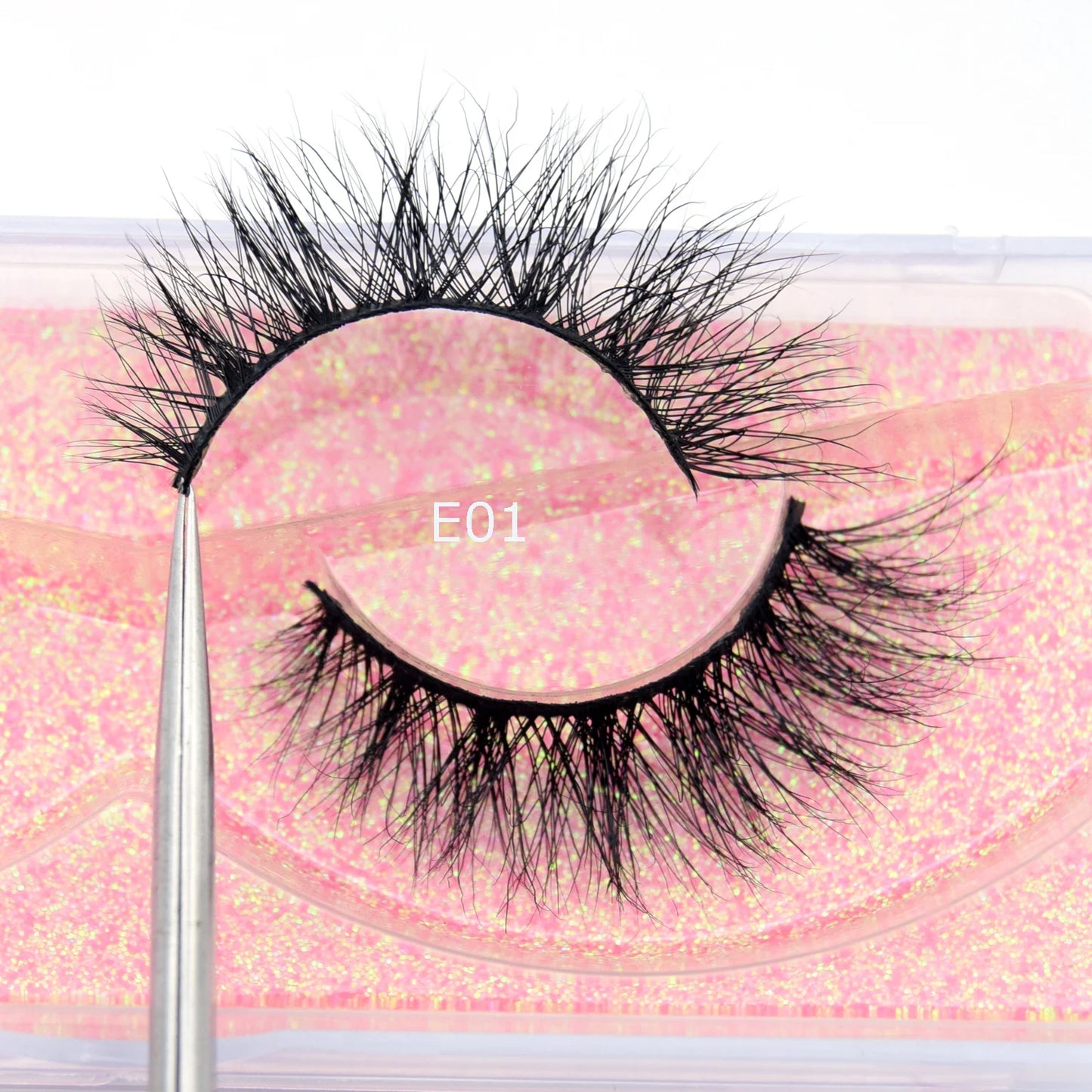 Visofree 3D Mink Eyelashes – Thick Handmade Full Strip Cruelty-Free False Lashes for Makeup M56