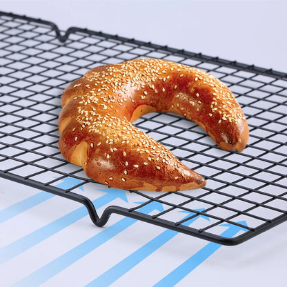 FAISDU Single Layer Stainless Steel Cooling Rack — BBQ Bread Cake Drip Dry Rack Baking Grid Pan Kitchen Tool