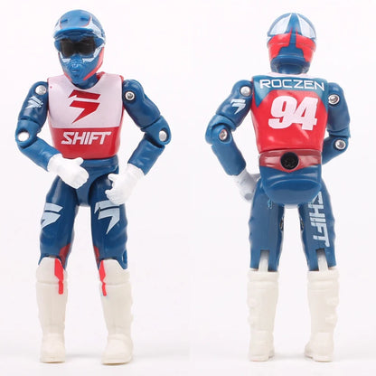 1/18 Scale 3.75" Motorcycle Racer Action Figure – Villopoto #5, Dungey #199, Pastrana Bike Model Collectible Toy