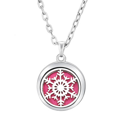 Stainless Steel Tree of Life Aromatherapy Necklace – Essential Oil Diffuser Pendant for Women