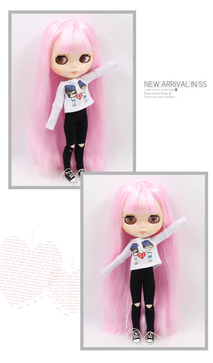 ICY DBS Blythe Doll 1/6 BJD Jointed Body — 30cm White Skin Anime Doll with Shiny & Matte Face, Special Price Gift Toy