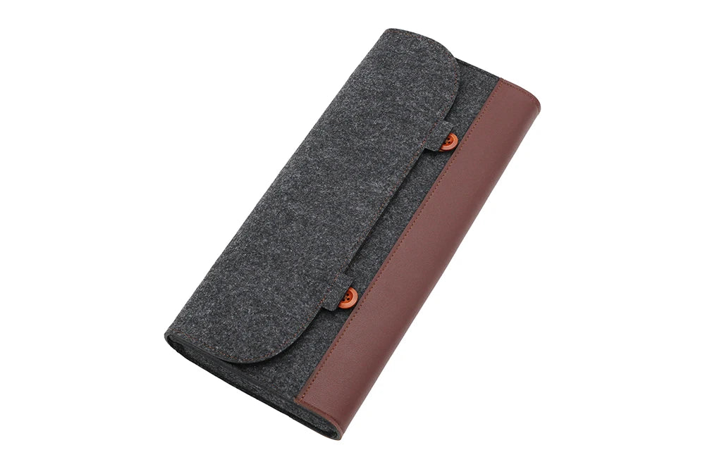 PU Felt Keyboard Carrying Case – Protective Bag for Planck 40%, 60%, 80%, 100%, GH60, XD64, TADA68, TKL 87/104, ANSI, BM60/65/68, Poker Keyboards