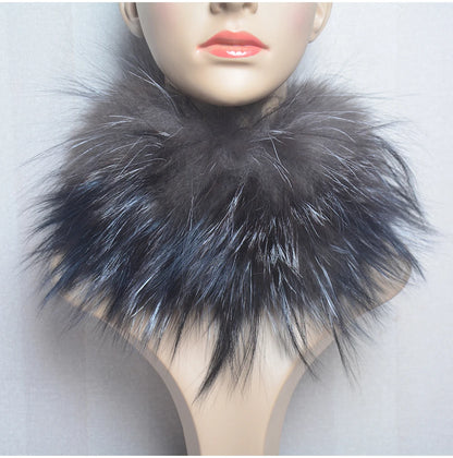 2025 Real Fox Fur Scarf and Headband – Luxury Winter Neck Warmer for Women, 100% Natural Fur, Elastic Ring Muffler