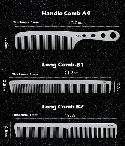 Brainbow Titanium Steel Hair Comb – Professional Anti-Static Salon Hairdressing Brush for Men