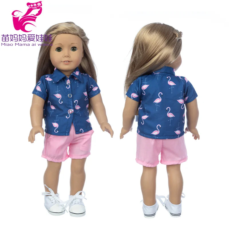 18-Inch Girl Doll Winter Coat — 43cm Baby Doll Jacket Outfit for Dressing