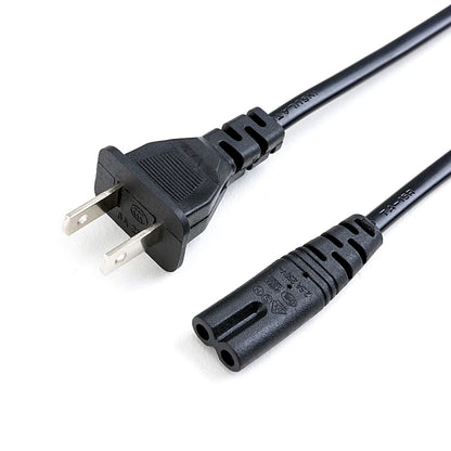 2-Pin US/EU to C7 C8 Power Extension Cable – Figure 8 LED Light & Laptop Cord for PS4, 0.6M/1.5M