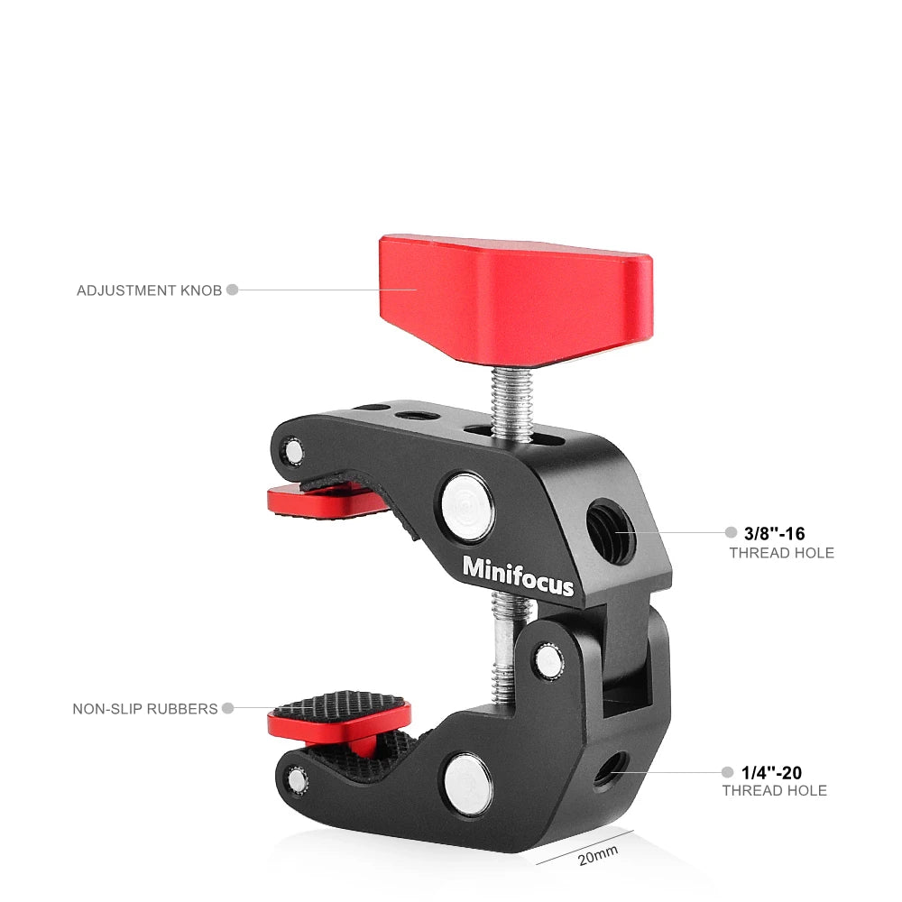 Upgraded 11" Adjustable Friction Articulating Magic Arm for DSLR, Monitor, Flash, LED Video Light, Vlog Cage, Tripod, Gimbal