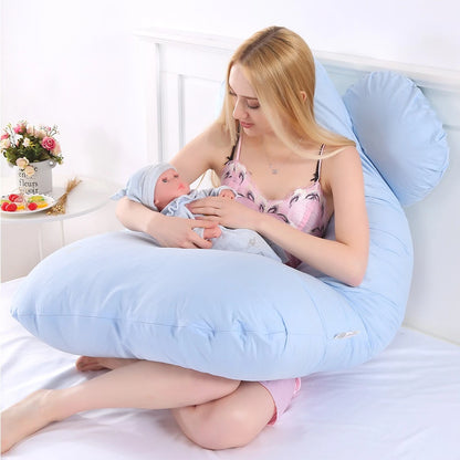 PANGDUBE Pregnancy Pillow 130×70cm – Sleeping, Nursing & Breastfeeding Support Cushion for Women