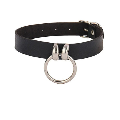 New Spike Choker Necklace – Punk Faux Leather Collar with Big Rivets, Studded Goth Style for Women & Men