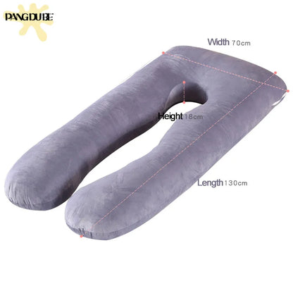 PANGDUBE Pregnancy Pillow 130x70cm – Nursing, Waist & Sleeping Cushion for Pregnant Women