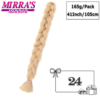 41" Jumbo Braiding Hair Extensions – Purple, Pink & Blue Ombre Synthetic Hair for Box Braids, Wholesale Support