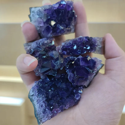 Amethyst Geode Crystal Wand — 10-70g Natural Quartz Stone Point for Energy Healing & Home Décor (30-50mm)