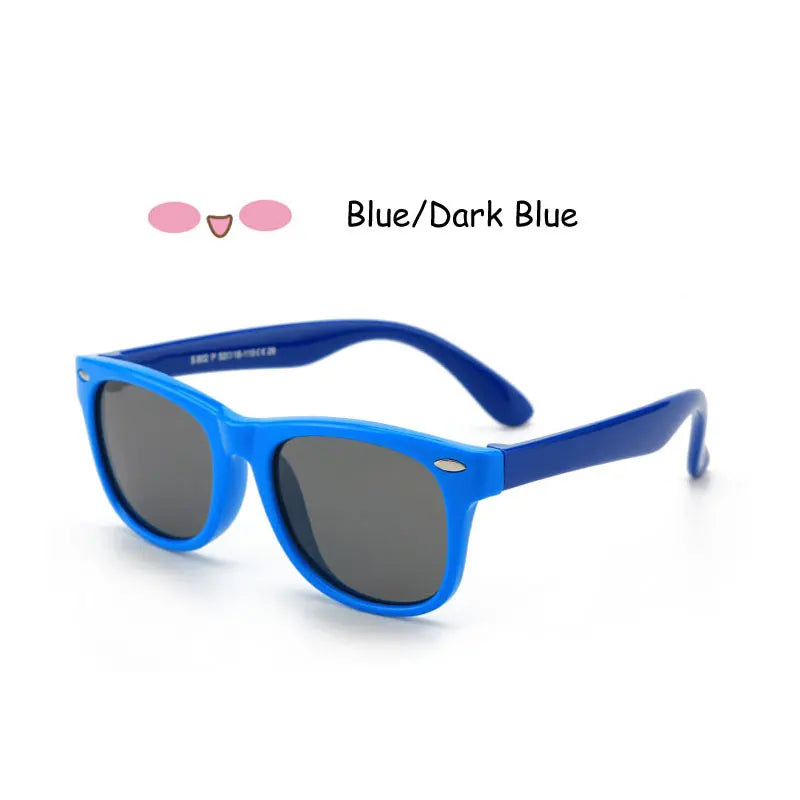 Kids Polarized Sunglasses – Classic Designer UV Protection Eyewear with TAC Lenses & TR90 Flexible Safety Frame for Boys & Girls