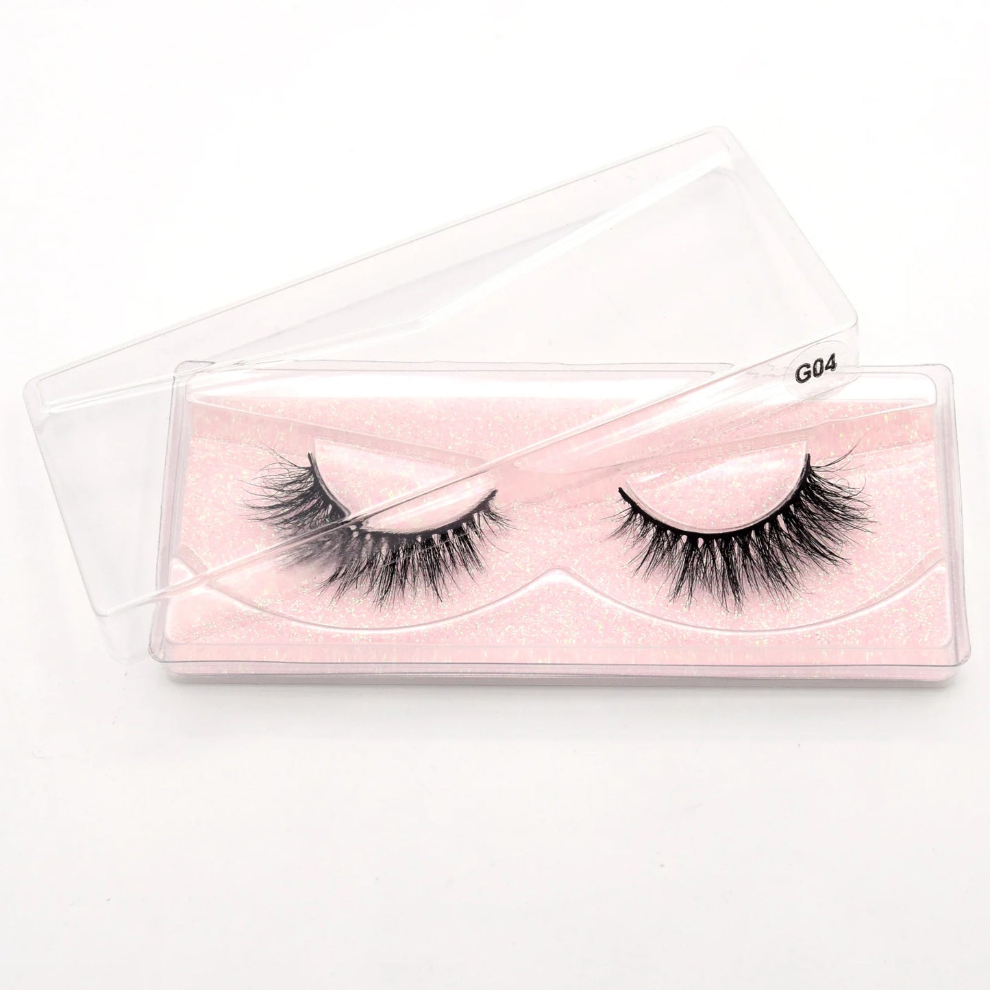 Visofree 13mm 3D Mink Eyelashes – Natural Long Handmade Cruelty-Free False Lashes for Makeup G04