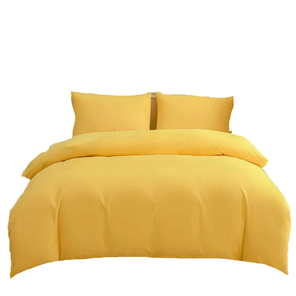 New Design Dark Green Bedding Set - Duvet Cover, Bed Sheet & Pillowcase, King/Queen/Full/Single Size (Excluding Filler), 3/4pcs