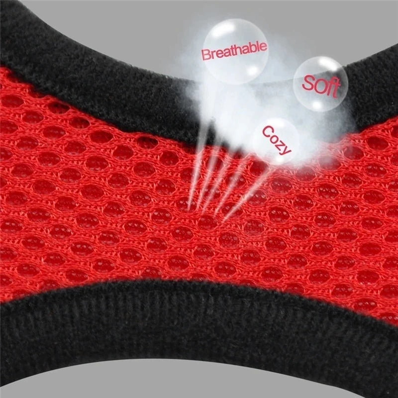 Adjustable Mesh Cat Harness Vest: Walking Lead Leash for Puppy Dogs - Polyester Collar for Small to Medium Pets, Pet Accessories