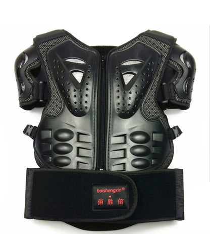 Kids Motocross Body Armor Vest – Chest, Spine & Knee Protection Gear for Boys & Girls (Height 0.85–1.7m)
