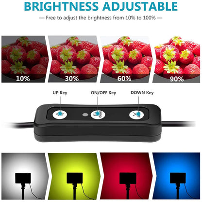 LED Photography Video Light Panel Kit - RGB Lighting for Studio, YouTube & Live Streaming with Tripod Stand