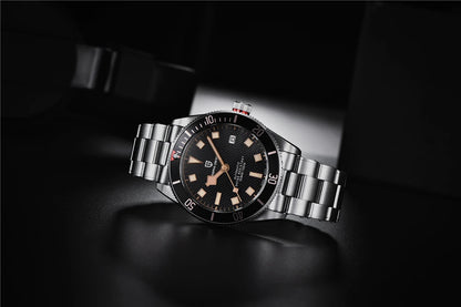 PAGANI DESIGN 2025 BB58 Men's Watch – Retro Automatic NH35A Mechanical, Luxury 100M Waterproof Wristwatch