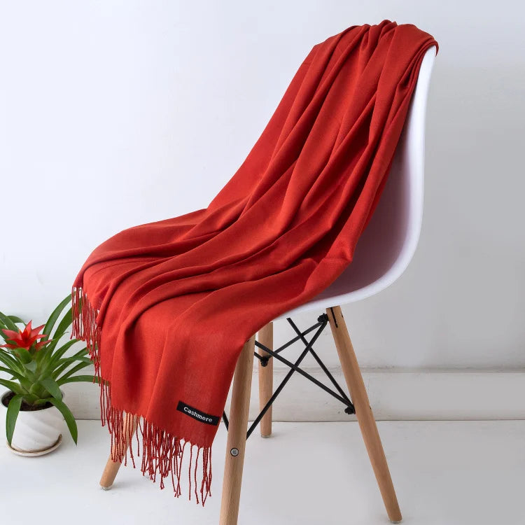 Women's Pashmina Scarf — Cashmere Feel Shawl & Wrap for Evening Dresses, Travel, Office, Winter, and Weddings