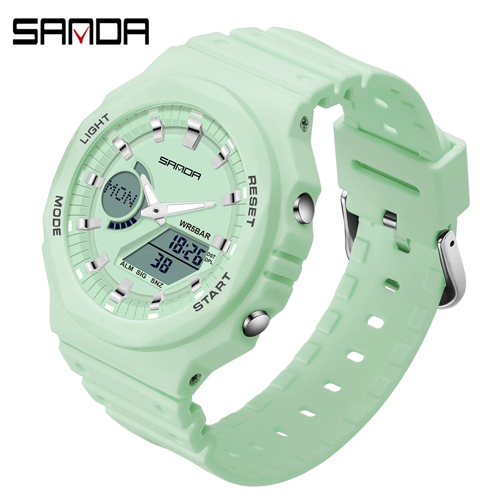 SANDA LED Digital Sports Watch – Waterproof Military Outdoor Watch for Men, Women & Teens