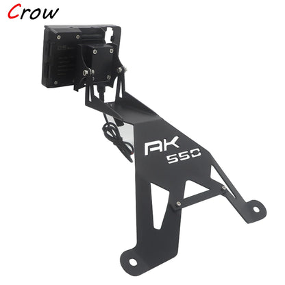Motorcycle Front Mid Navigation Bracket GPS Phone Mount with Charging – Compatible with KYMCO AK550 AK 550 Accessories, Durable Travel Holder