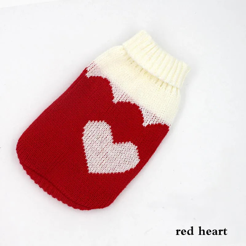 Christmas Deer Dog Sweater and Cat Costume - Warm Knit Coat for Small Pets - Halloween Pet Clothing