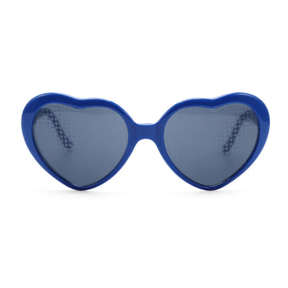 Women’s Fashion Heart-Shaped Glasses Watch - Nighttime Light Diffraction to Heart Shape, Stylish Female Sunglasses