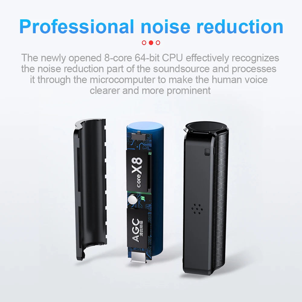 40Days Mini Digital Voice Recorder Pen – 8/16/32GB Audio MP3 Player with Magnetic Activation