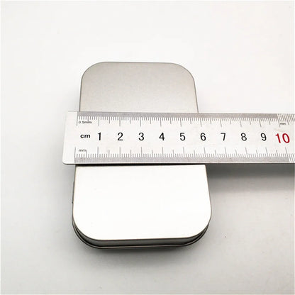 Square Silver Tin Storage Boxes – Small Metal Box for Jewelry, Keys, Coins & Wedding Candy