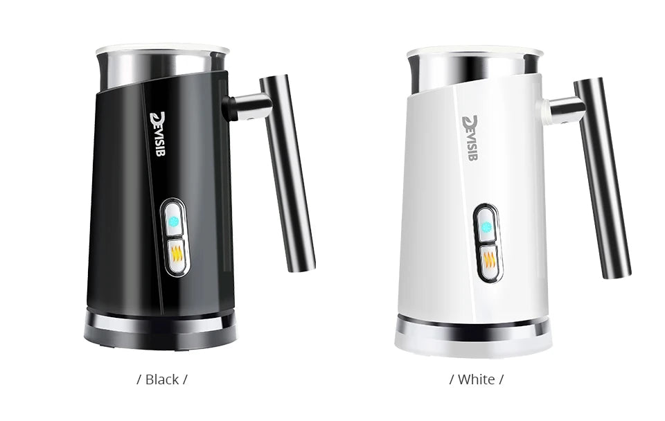 DEVISIB 3-in-1 Electric Milk Frother — 300ml Automatic Hot & Cold Foam Maker for Coffee, Latte, Cappuccino, Macchiato & Hot Chocolate