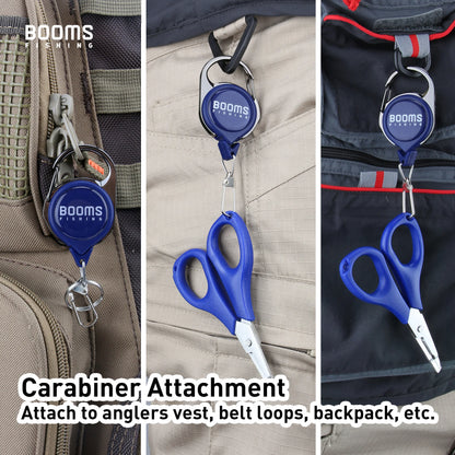 Fishing RG1 Fly Retractor - Secure Tools Extractor & Keeper with Retractable Key Chain Reel - Ideal Badge Holder for Tackle Boxes & Fishing Accessories