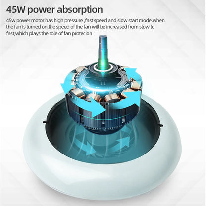 60W 35,000 RPM Nail Drill Machine with Vacuum Cleaner – Reusable Filter, Strong Nail Dust Collector, Professional Manicure Drill