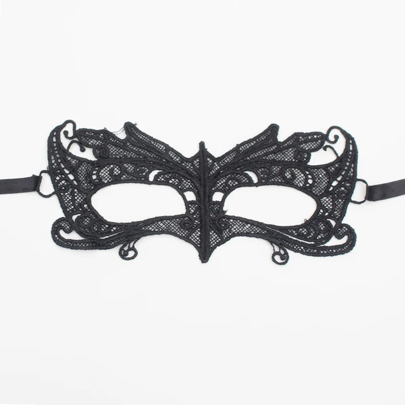 Sexy Lace Eye Mask for Women — Venetian Masquerade, Halloween & Carnival Half-Face Cosplay Party Mask
