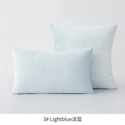 Inyahome Soft Velvet Cushion Cover - Pink Grey Beige Green Decorative Pillowcase For Bedroom Sofa 30x50cm 45x45cm