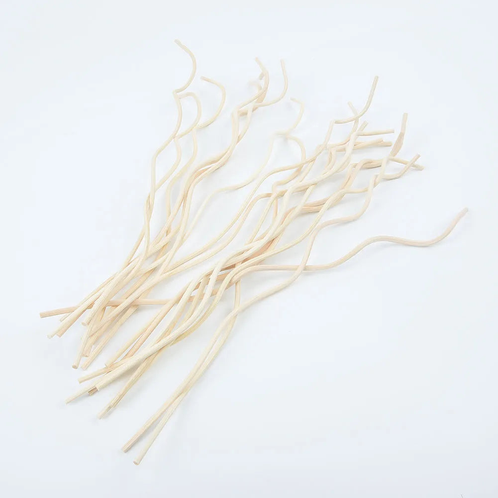 20PCS Diffuser Sticks – Long Wavy Rattan Reed Replacement for Fragrance Diffuser, Air Freshener Accessory