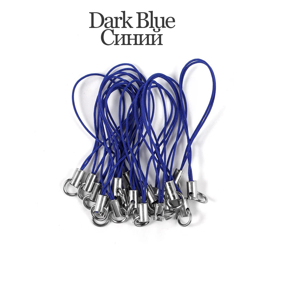 20/50/100PCS Lanyard Strap Cords - Lobster Clasp Rope Keychains for Charms, Pendants, Mobile Accessories & DIY Crafts